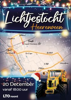 Verkleinde afbeelding lichtjestocht Heerenveen 20 december